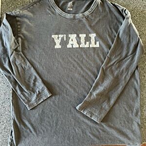Aerie Charcoal Long Sleeve Women’s Tee